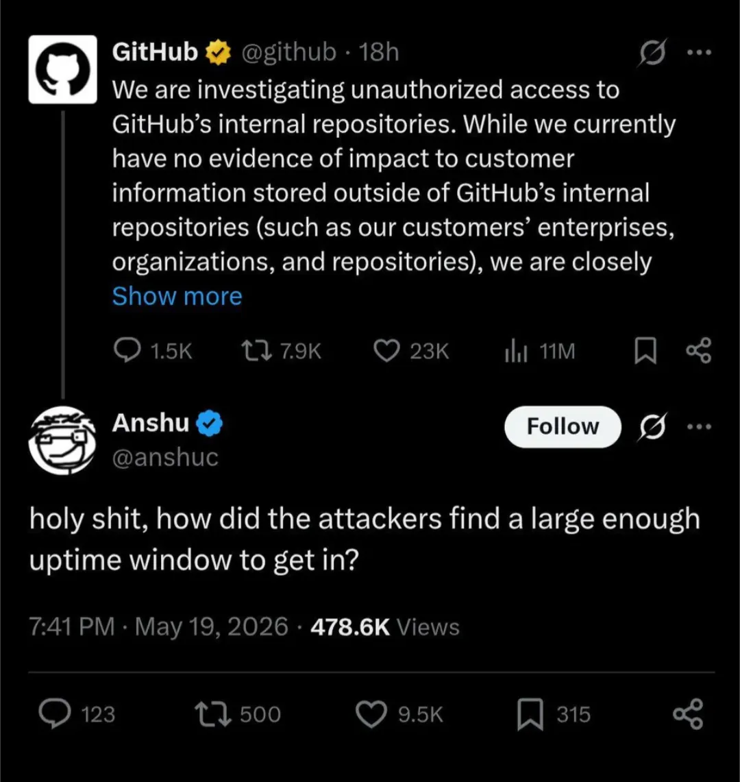 Shoutout to @anshuc on Twitter for this punchline I literally LOLed at: "how did the attackers find a large enough uptime window to get in?"