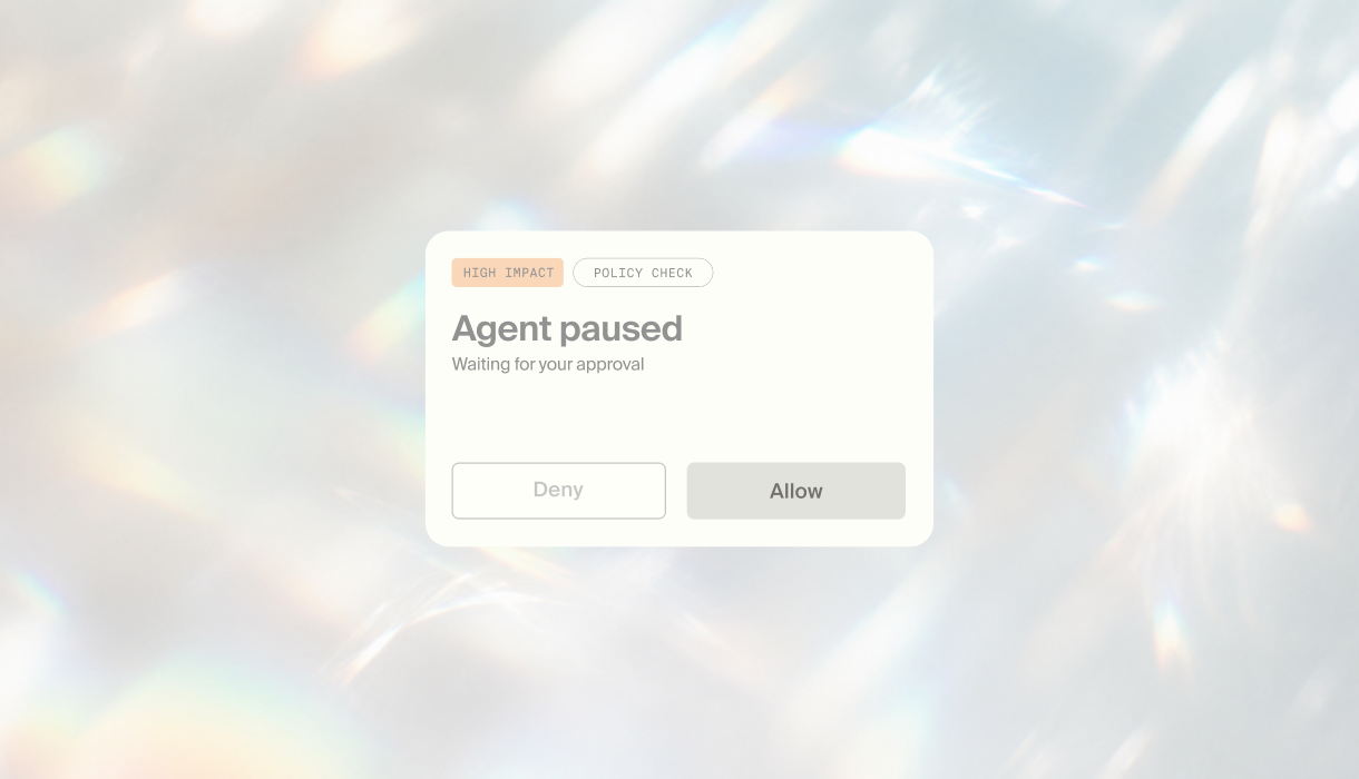 An enterprise-grade control layer sitting on top of coding agents